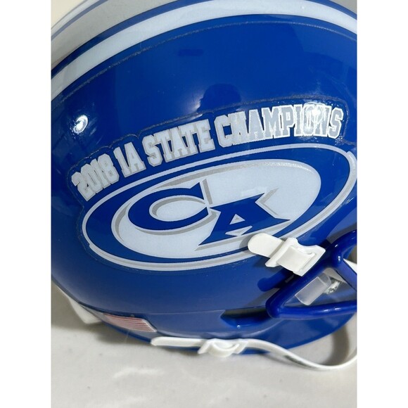 2018 Chambers Academy High School Alabama State 1A Football Champion Mini Helmet - Picture 11 of 13